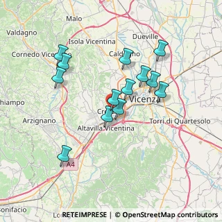 Mappa Via San Francesco, 36051 Creazzo VI, Italia (6.50923)