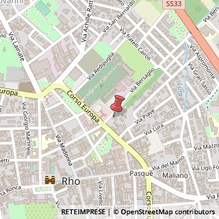 Mappa Corso Europa, 198, 20017 Rho, Milano (Lombardia)