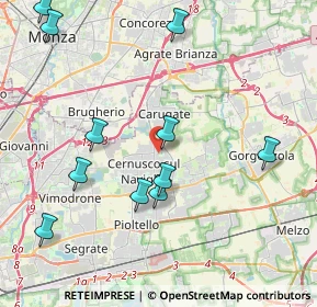 Mappa Via Pablo Neruda, 20063 Cernusco sul Naviglio MI, Italia (4.57545)