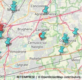 Mappa Via Pablo Neruda, 20063 Cernusco sul Naviglio MI, Italia (6.936)