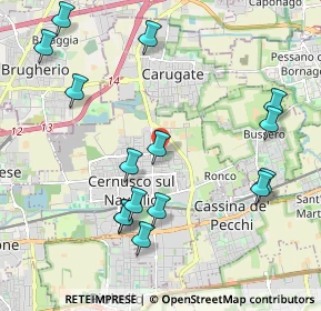 Mappa Via Pablo Neruda, 20063 Cernusco sul Naviglio MI, Italia (2.30667)