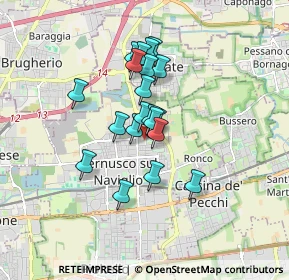 Mappa Via Pablo Neruda, 20063 Cernusco sul Naviglio MI, Italia (1.2355)