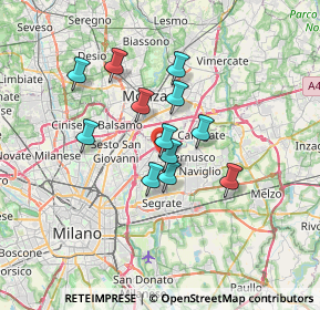 Mappa Via Pietro Micca, 20093 Cologno Monzese MI, Italia (5.18583)