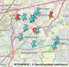 Mappa Via Pietro Micca, 20093 Cologno Monzese MI, Italia (1.77154)