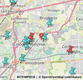 Mappa Via Pietro Micca, 20093 Cologno Monzese MI, Italia (2.59692)