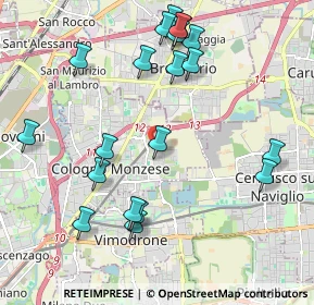 Mappa Via Pietro Micca, 20093 Cologno Monzese MI, Italia (2.267)