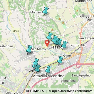 Mappa Via Crosara, 36051 Creazzo VI, Italia (1.75462)