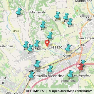 Mappa Via Crosara, 36051 Creazzo VI, Italia (2.49176)