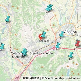 Mappa Via Crosara, 36051 Creazzo VI, Italia (5.87083)