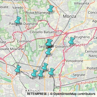 Mappa Via Carlo Cattaneo, 20099 Sesto San Giovanni MI, Italia (4.32091)