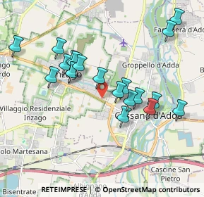 Mappa Prolungamento di Via di Vittorio, 20065 Inzago MI, Italia (1.7975)