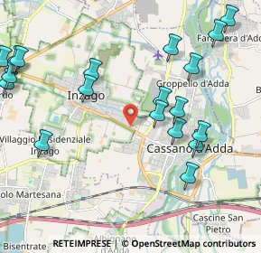 Mappa Prolungamento di Via di Vittorio, 20065 Inzago MI, Italia (2.601)