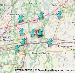 Mappa Prolungamento di Via di Vittorio, 20065 Inzago MI, Italia (6.12417)