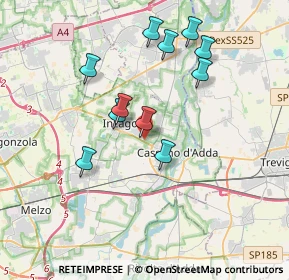 Mappa Prolungamento di Via di Vittorio, 20065 Inzago MI, Italia (3.37727)