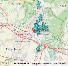 Mappa Via Toscana, 25125 Brescia BS, Italia (1.99455)