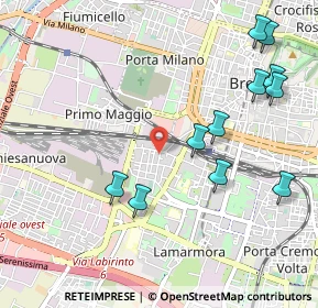 Mappa Via Toscana, 25125 Brescia BS, Italia (1.16909)