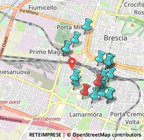 Mappa Via Toscana, 25125 Brescia BS, Italia (0.8495)