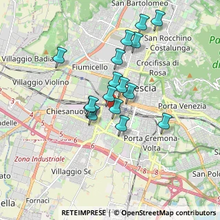 Mappa Via Toscana, 25125 Brescia BS, Italia (1.49875)