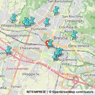 Mappa Via Toscana, 25125 Brescia BS, Italia (2.21833)