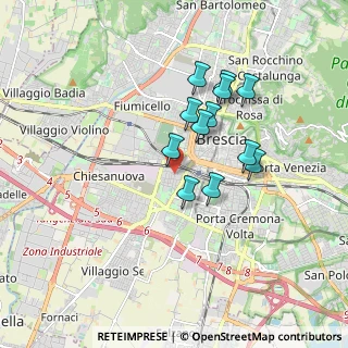 Mappa Via Toscana, 25125 Brescia BS, Italia (1.43833)