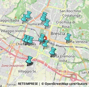 Mappa Via Toscana, 25125 Brescia BS, Italia (1.68684)