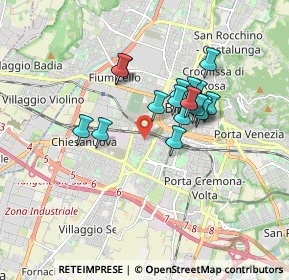 Mappa Via Toscana, 25125 Brescia BS, Italia (1.33579)
