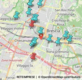 Mappa Via Toscana, 25125 Brescia BS, Italia (1.93176)
