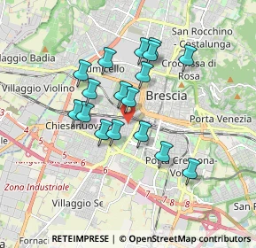Mappa Via Toscana, 25125 Brescia BS, Italia (1.45294)