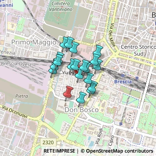 Mappa Via Toscana, 25125 Brescia BS, Italia (0.263)