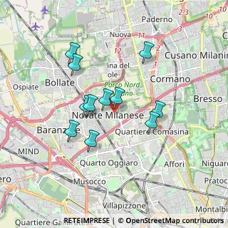 Mappa Via Morandi, 20026 Novate Milanese MI, Italia (1.48818)
