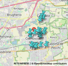 Mappa Via Adua, 20063 Cernusco sul Naviglio MI, Italia (1.279)