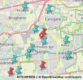 Mappa Via Adua, 20063 Cernusco sul Naviglio MI, Italia (2.42077)