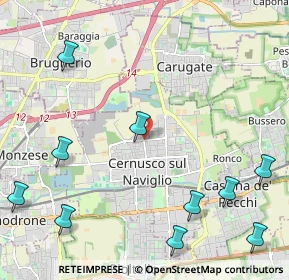 Mappa Via Adua, 20063 Cernusco sul Naviglio MI, Italia (3.01)