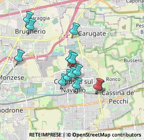 Mappa Via Adua, 20063 Cernusco sul Naviglio MI, Italia (1.52077)