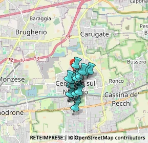 Mappa Via Adua, 20063 Cernusco sul Naviglio MI, Italia (1.1155)