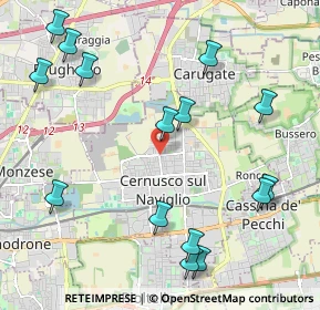 Mappa Via Adua, 20063 Cernusco sul Naviglio MI, Italia (2.532)