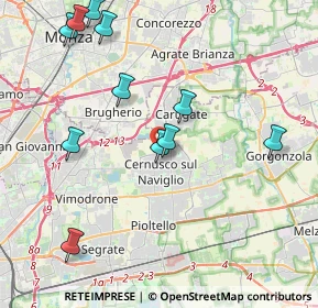 Mappa Via Adua, 20063 Cernusco sul Naviglio MI, Italia (4.47909)