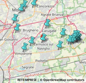 Mappa Via Adua, 20063 Cernusco sul Naviglio MI, Italia (4.832)