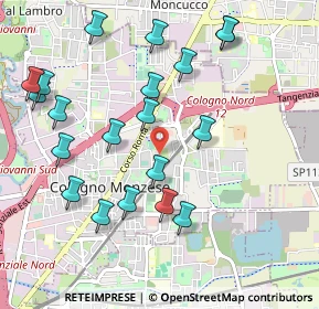Mappa Via A. Arosio, 20093 Cologno Monzese MI, Italia (1.097)