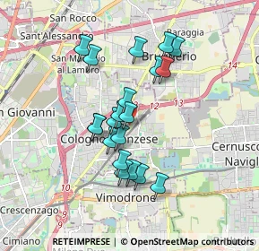 Mappa Via A. Arosio, 20093 Cologno Monzese MI, Italia (1.468)