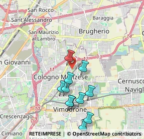 Mappa Via A. Arosio, 20093 Cologno Monzese MI, Italia (1.85091)