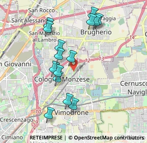 Mappa Via A. Arosio, 20093 Cologno Monzese MI, Italia (1.86533)