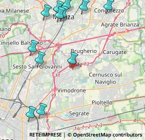Mappa Via A. Arosio, 20093 Cologno Monzese MI, Italia (5.355)