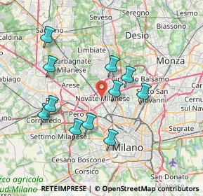 Mappa Via della Repubblica, 20026 Novate Milanese MI, Italia (6.95455)