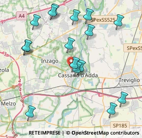 Mappa Via Fratelli Mantegazza, 20062 Cassano d'Adda MI, Italia (4.56688)