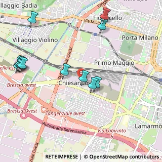 Mappa Via Sondrio, 25125 Brescia BS, Italia (1.2325)