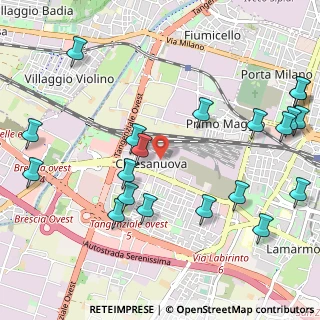 Mappa Via Sondrio, 25125 Brescia BS, Italia (1.3185)