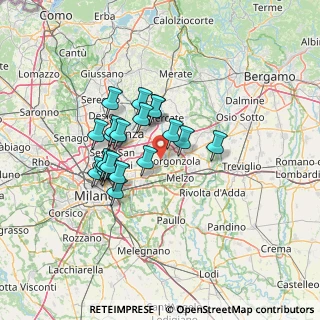 Mappa Strada per Cernusco, 20060 Bussero MI, Italia (10.607)