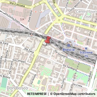 Mappa Via Sostegno, 6/A, 25124 Brescia, Brescia (Lombardia)