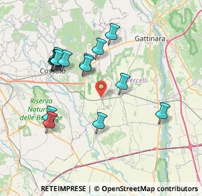 Mappa Via Strada Buronzina, 13040 Rovasenda VC, Italia (7.326)